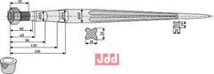 Frontlastertand - 1100mm