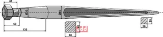 Frontlastertand - 1100mm