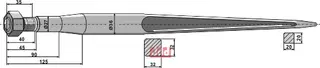 Frontlastertand - 1100mm