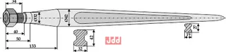 Frontlastertand - 1200mm