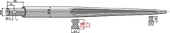 Frontlastertand - 1200mm