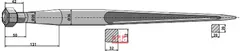 Frontlastertand - 1400mm