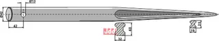 Frontlastertand - 1400mm