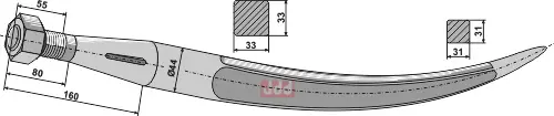 Ballespyd - 980mm - JDD Utstyr