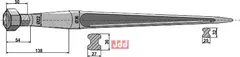 Frontlastertand - 600mm