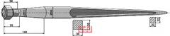 Frontlastertand - 1000mm