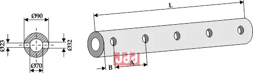 Konsolrør for tenner - 810 - 5 - JDD Utstyr