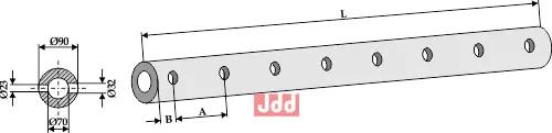 Konsolrør for tenner - 1500 - 8 - JDD Utstyr