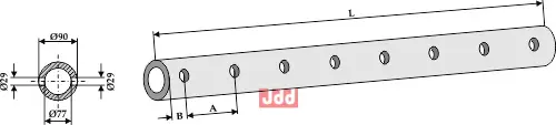 Konsolrør for tenner - 1370 - 8 - JDD Utstyr