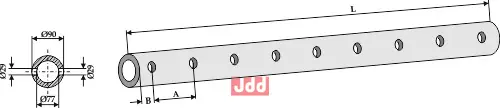 Konsolrør for tenner - 1500 - 9 - JDD Utstyr