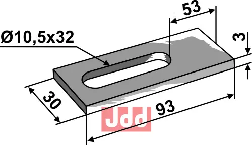 Sikrings plade - JDD Utstyr