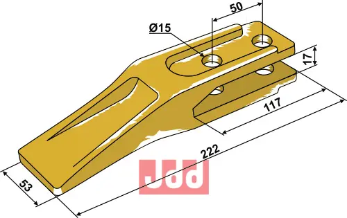 Standard tand for frontskuffe - JDD Utstyr