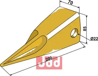 Gravetenner til Caterpillar Ø: 22mm, L: 200mm, B: 70mm