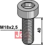 Umbracobolt M18x2,5x40 - 12.9 u. Mutter