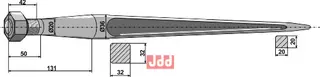 Frontlastertand - 610mm