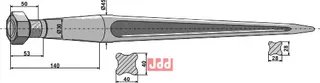 Frontlastertand - 820mm