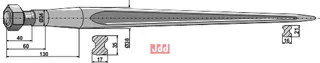 Frontlastertand - 680mm