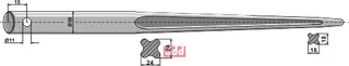 Frontlastertand - 760mm