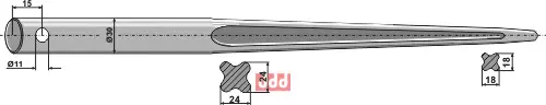 Frontlastertand - 760mm - JDD Utstyr