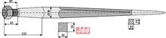 Frontlastertand - 800mm