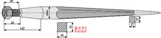 Frontlastertand - 810mm