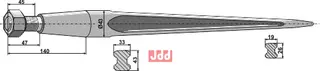 Frontlastertand - 810mm