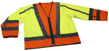Trafikkdirigeringsjakke, str. L Sikker og korrekt bekledning 