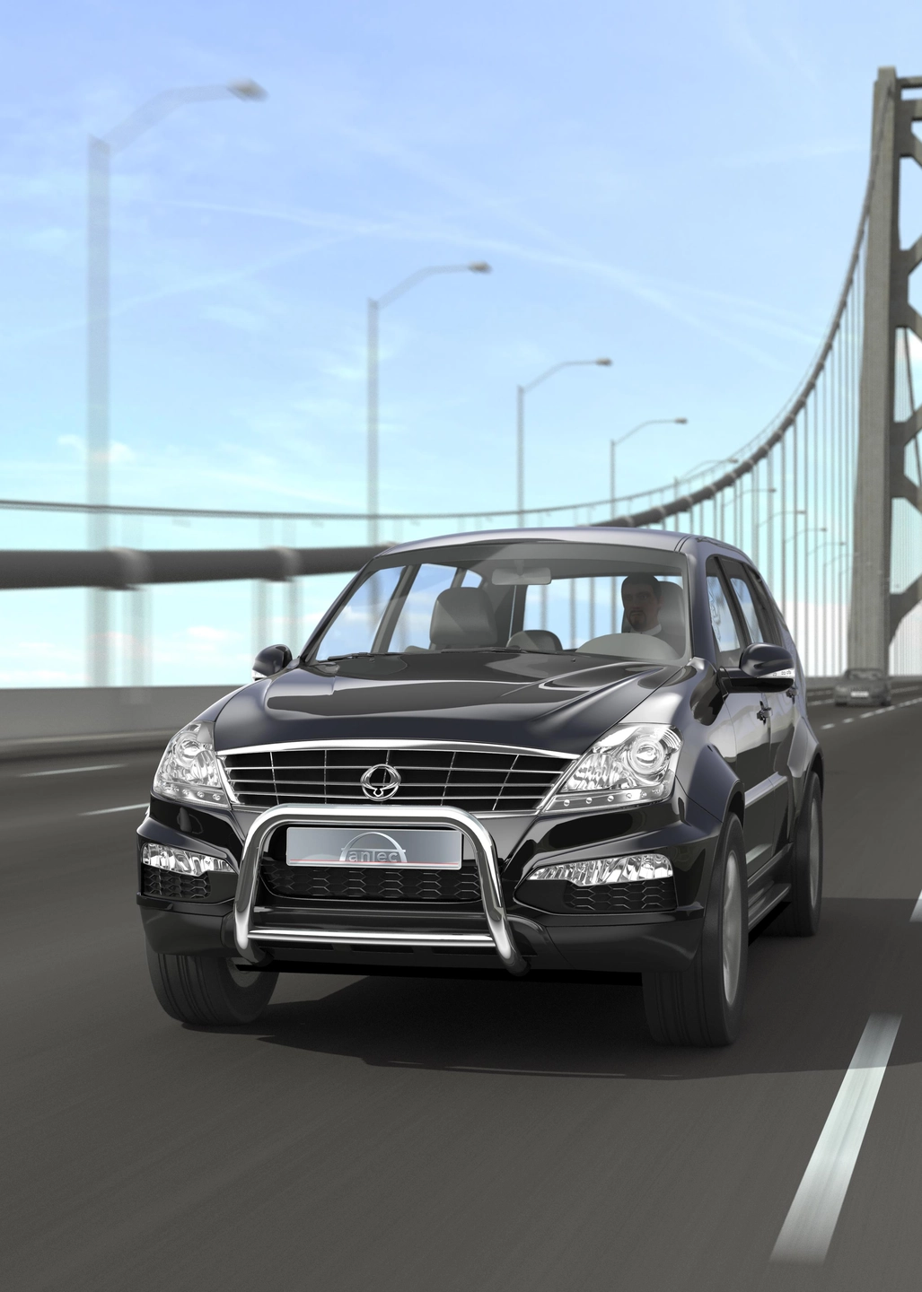 Antec EU Frontbøyle 70mm SsangYong Rexton W