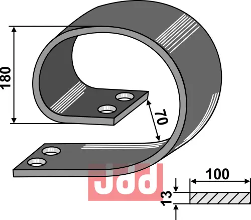 Overdel - 100x13 - JDD Utstyr