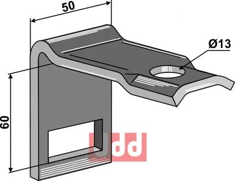 Holder til tand 32 x 10 Marsk-Stig