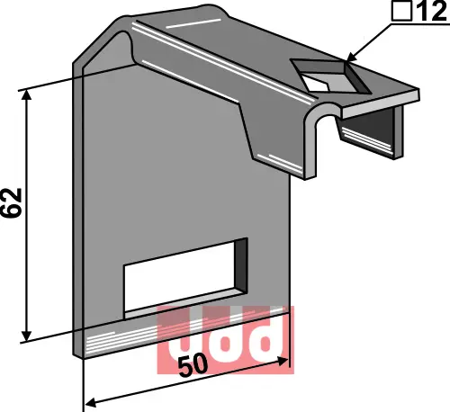 Holder til ramme 50x50 - JDD Utstyr