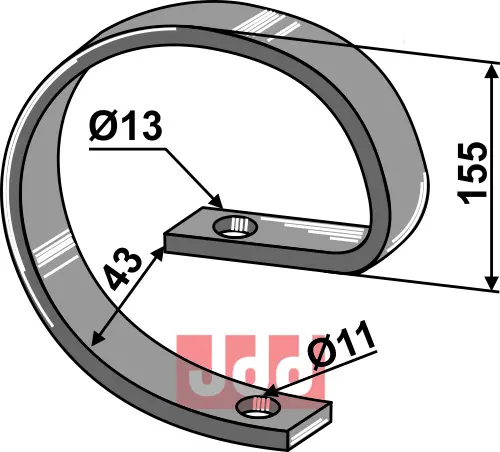 Overdel - 32x12 - JDD Utstyr