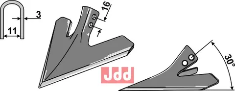 G&#229;sefot-skj&#230;r 180mm Einb&#246;ck/Schmotzer
