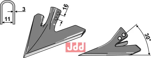 Gåsefot-skjær 200mm - JDD Utstyr