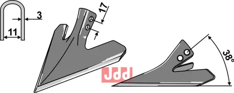 G&#229;sefot-skj&#230;r 140mm Rau/Heywang