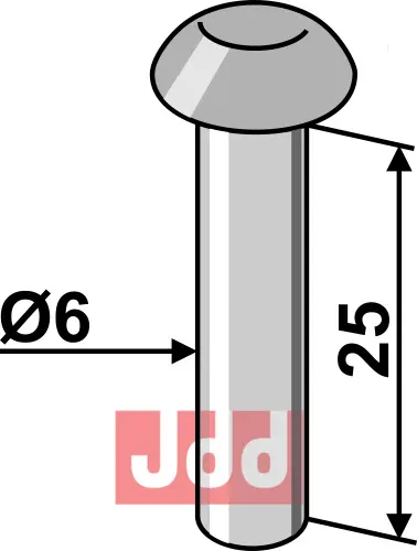 Nitte Ø6x25 - JDD Utstyr