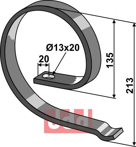 Overdel 45x10 - JDD Utstyr