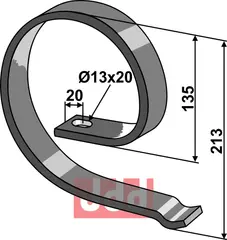 Overdel 40x10 Einböck