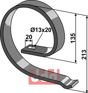 Overdel 40x10 Einböck