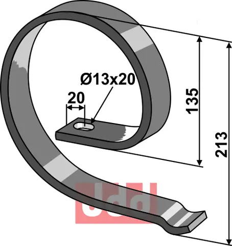 Overdel 40x10 Einb&#246;ck