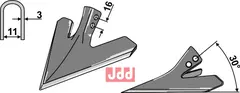 G&#229;sefot-skj&#230;r 240mm Einb&#246;ck/Schmotzer