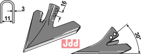 G&#229;sefot-skj&#230;r 340mm Schmotzer