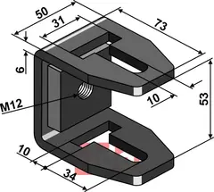 Holder 73mm Einböck