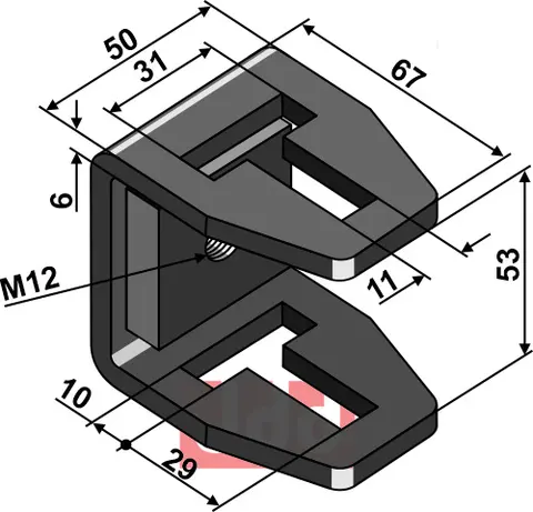 Holder 64mm Einböck