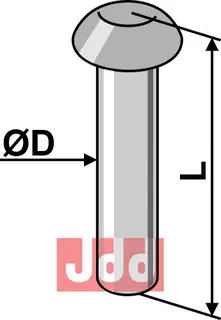 Nitte rundhoved Ø4x25