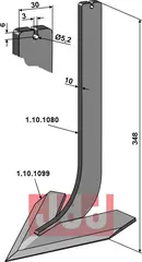 Tand med skj&#230;r 140mm Steketee