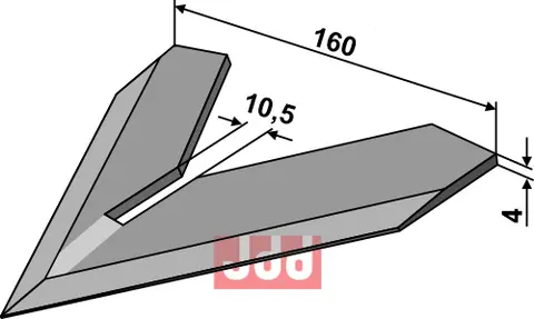 G&#229;sefot-skj&#230;r 160mm Steketee