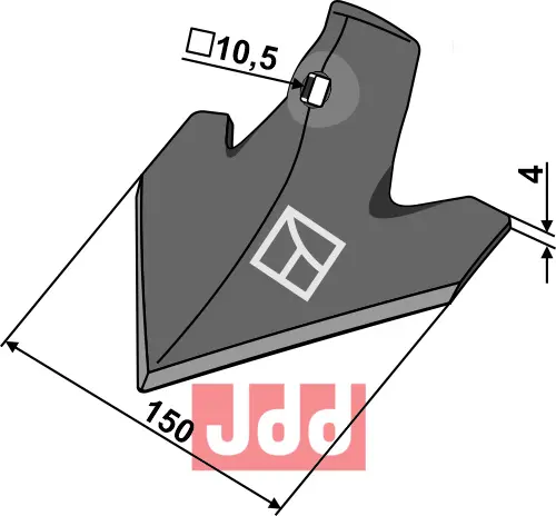 Gåsefot-skjær 150mm - JDD Utstyr