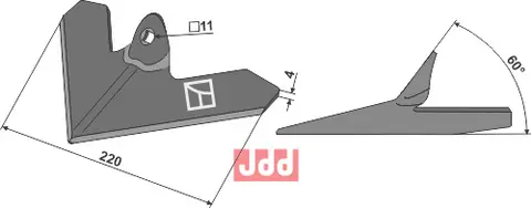 G&#229;sefot-skj&#230;r 220mm Einb&#246;ck