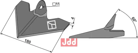 G&#229;sefot-skj&#230;r 180mm Einb&#246;ck
